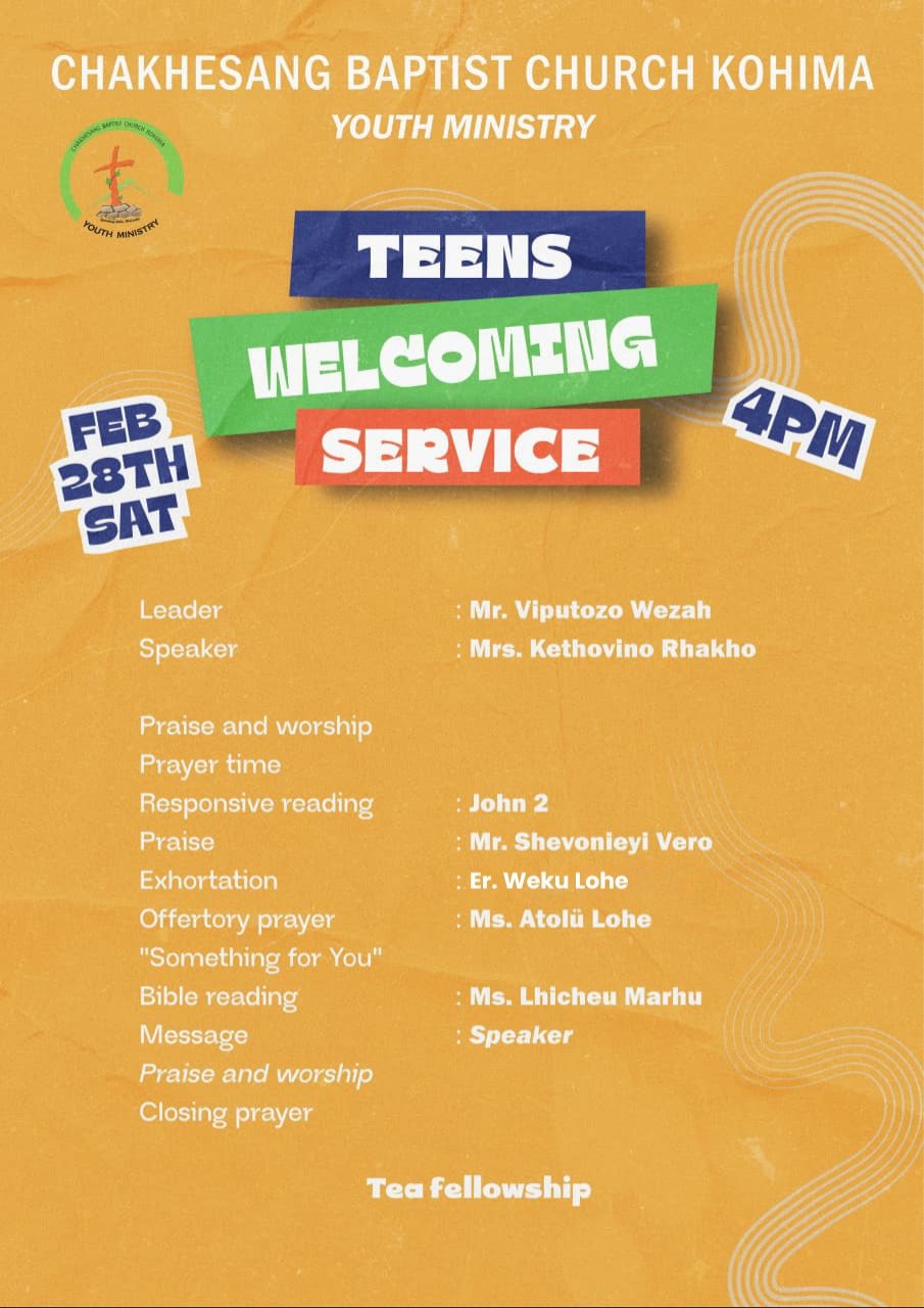 Teens Welcoming Service